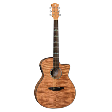 Luna High Tide Exotic Mahogany Grand Concert Cutaway A/E